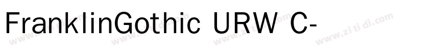 FranklinGothic URW C字体转换